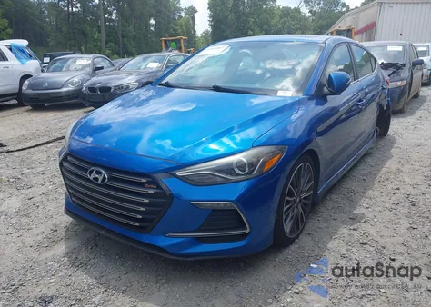 2018 Hyundai Elantra Sport из США, поврежденный, VIN KMHD04LB1JU530909